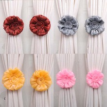 Flowers Curtain Tie Buckles Curtain Holder Accessories For Home Decoration Best Peony Flower Curtains Clip-on Tie Backs 2024 - buy cheap