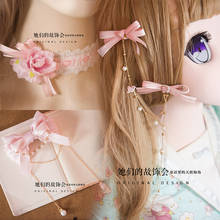Princess sweet lolita Manual hairband Manual butterfly hairpin bird Necklace headdress  GSH129 2024 - buy cheap