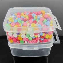Free Shipping 800pcs Mixed Mini Combined Resin Buttons 6.0mm + Clear Storage Box 2024 - buy cheap