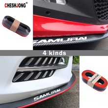 Car Protectors Front Bumper Lip Rubber Auto Protectors Exterior Mouldings Bumper Carbon Fiber Lip Strip 13 Multiple Choices 2024 - buy cheap