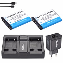 Probty 2Pcs Li-40B Li-42B Li 40B 42B Battery + USB Dual Charger + 2-Port Plug For OLYMPUS U700 U710 FE230 FE340 FE290 FE360 2024 - buy cheap