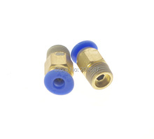 LOT10 One Touch Push In Brass Tube Straight Union Connector Male BSPT 1/8" to 4mm 2024 - buy cheap