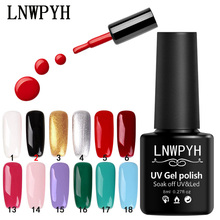 LNWPYH Nail Gel Varnish Art Semi Permanent UV Led 29 Color Gel Nail Polish Long Lasting Soak Off Uv Nail Gel Lacquer 2024 - buy cheap
