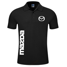 2019 Men's Summer fashion short sleeved man Mazda polo shirts business leisure men polo shirts tops 2024 - buy cheap