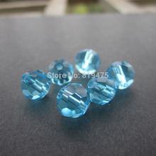 (70 pieces/lot) 8mm  Glass crystal beads Faceted Disco Ball Beads Ocean Blue  color  for jewelry making 2024 - buy cheap