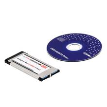 High Full Speed Express Card Expresscard to USB 3.0 2 Port Adapter 34 mm Express Card Converter New Arrival 2024 - buy cheap