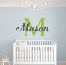 Personalized Name Vinyl Wall Art decal Home decor wall sticker for boy girls room Nursery room wall decor KW-118 2024 - buy cheap