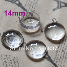 100pcs/lot, Good Quality 14mm Domed Round Transparent Clear Magnifying Glass Cabochon 2024 - buy cheap