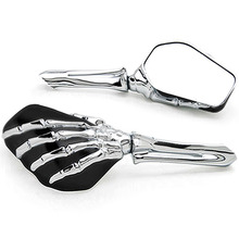 Free Shipping Black/BlackChrome Skeleton Hand Motorcycle Mirrors For Suzuki GSXR GSX-R Gixxer 750 2024 - buy cheap