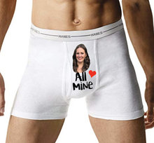 Cuecas dos namorados personalizadas, cuecas boxer para homens engraçadas presente de dia dos namorados, naughty be mine 2024 - compre barato