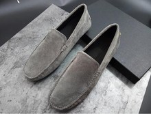 Slip-On Square toes Casual Shoes Men's Business Casual Loafers Male Flats Dress Casual shoes Moccasin Gommino Male Dress Shoes 2024 - buy cheap