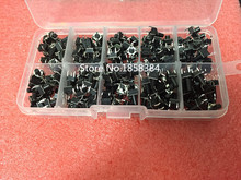 10kinds=200pcs 6*6 Tact Switch Tactile Push Button Switch Kit, Height: 4.3MM~13MM DIP 4P micro switch 6x6 Key switch 2024 - buy cheap