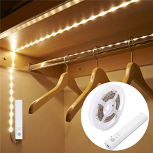 Tira de luces led inalámbrica con Sennsor de movimiento pir, iluminación nocturna para armario, cama, armario, escaleras y pasillo 2024 - compra barato