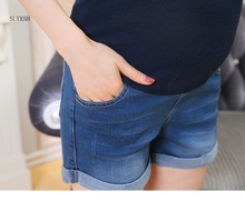 Женские шорты для беременных летние синие шорты для беременных 2024 - купить недорого