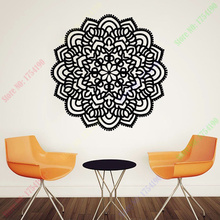 New Vinyl Wall Sticker Decal Home Decor Namaste Om Mandala Ornament Moroccan Pattern Yoga size 56x56cm 2024 - buy cheap