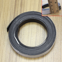 2M Soft Rubber Magnetic Strip Self Adhesive Flexible Magnet DIY Stripe Tape Magnetic Tape Roll Magnet Strip 2024 - buy cheap