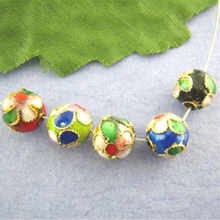 Doreen Box hot-  50PCs Cloisonne Ball Spacers Beads In Assorted Colors 8mm Dia. (B00753) 2024 - buy cheap