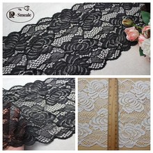 5yards/lot New fashion Stretch Lace Trims For Clothing Accessories Dress Sewing Applique Costume Lace Fabrics width 18cm RS1894 2024 - buy cheap