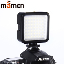Mini Interlock Camera LED Panel Light Dimmable Camcorder Video Lighting With Shoe Mount Adapter / for Canon Nikon Sony A7 DSLR 2024 - buy cheap