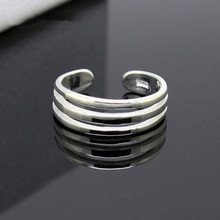 New Fashion Korean Version Of The Simple Popular 925 Sterling Silver Jewelry Three-tier Adjustable Opening Creative Rings  R182 2024 - buy cheap