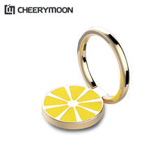 CHEERYMOON Lemon Ring Holder Universal Mobile Phone Ring Desk Stand Metal Finger Grip For iPhone X Samsung Huawei Bracket 2024 - buy cheap