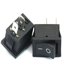 10Pcs Rocker Switch 15 * 21mm 15x21mm Black Button Mini Switch 6A-10A 250V KCD1-101 2Pin Switch 2024 - buy cheap