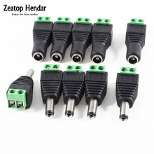 100Pairs (100 x Male + 100x Female)  2.1x5.5MM DC Power Jack Plug Adapter Connector for CCTV 2024 - buy cheap
