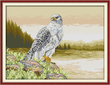 Falcon  cross stitch kit 18ct 14ct 11ct count printed canvas stitching embroidery DIY handmade needlework 2024 - buy cheap