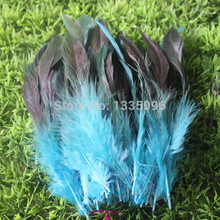 Wholesale natural 100 PCS Sky blue pretty rooster feathers 15 to 20 cm / 6 to 8 "DIY decoration clothes 2024 - buy cheap
