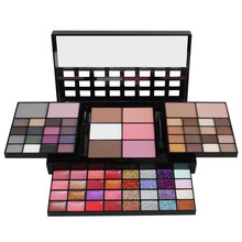 De moda 74 colores paleta de sombra de ojos Set 36 sombra de ojos + 28 brillo de labios + 6 Blush + 4 corrector Kit de maquillaje cosméticos de belleza para las mujeres 2024 - compra barato