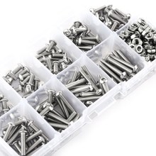 340pcs M3 Stainless SS304 Button Head Hex Nut Assortment Kit Socket Screw Bolt Screws Nuts Assortment Kit Fastener Hardware 2024 - buy cheap