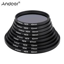 Круговой Фильтр Andoer 52 мм UV + CPL + ND8, круговой поляризатор ND8, фильтр нейтральной плотности для Nikon Canon Pentax Sony DSLR камеры 2024 - купить недорого