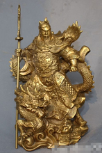 Zsr 601 + + + + + 9 "china popular chinês bronze dragão generais guerreiro guan yu guan gong deus estátua 2024 - compre barato