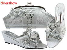 doershow good Shoes With Matching Bags Nigeria Wedding Shoes And Bag To Match Stones African Shoe And Bag Set For Party!SH1-15 2024 - buy cheap