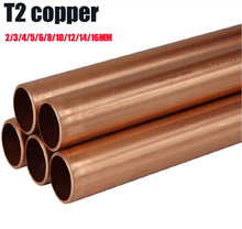 1 metro de comprimento tubos de cobre vermelho 2/3/4/5/6/8/10/12/14/16mm de diâmetro tubo espaçador de latão modelo de construção acessórios de brinquedos diy 2024 - compre barato