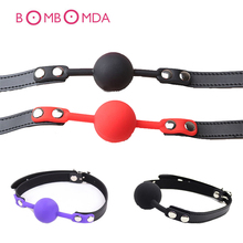 BDSM Slave Mouth Gag Ball Fetish Erotic Stuffed Oral Fixation Harness Open Mouth Gag SM Product Sex Toys For Couples Adult Games 2024 - buy cheap