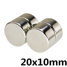 2pcs 20x10 Super Strong Round Powerful Rare Earth Neodymium Magnets 20*10 20mmx10mm Magnet N35 20mm*10mm 2024 - buy cheap