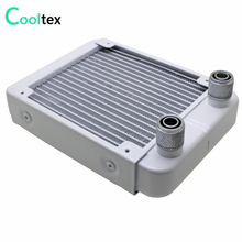 100% new White 120mm Aluminum water cooling radiator cooled Screw thread G1/4' for computer CPU Laser cooler Heat Exchanger 2024 - buy cheap