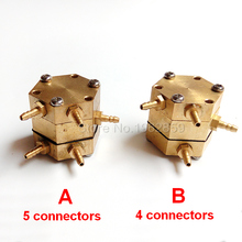 Стоматологический шестигранный водяной воздушный клапан, 4 шт., медные разъемы 3 мм, блок стоматологического кресла, одиночный воздушный регулирующий клапан, переключатель, клапан давления 2024 - купить недорого