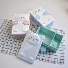 Cartoon Cat Microwave Lunch Bento Box Plastic Portable Children Student Camping Lunchbox Food Container Tableware Accessories 2024 - buy cheap