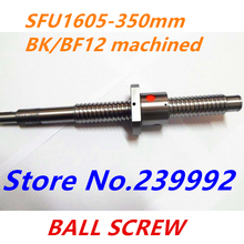 1 juego ballscrew 1605 = 1 pc SFU1605 tornillo de la bola 350mm BK12/BF12 extremo mecanizado + 1 tuerca de bola pc 1605 para enrutador CNC 2024 - compra barato