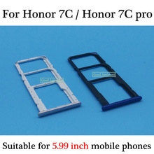 Suitable for 5.99inch mobile phones For Huawei Honor 7C / honor 7C pro Sim Tray Micro SD Card Holder Slot Parts Sim Card Adapter 2024 - buy cheap