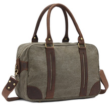 Bolsa de ombro masculina, de lona, algodão, de ombro, mensageiro, para viagem, laptop casual 2024 - compre barato