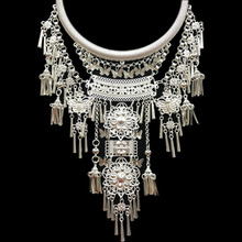 LosoDo-collares con colgante estilo bohemio Retro étnico, Collar de exageración, borlas de plata, joyería, venta al por mayor 2024 - compra barato