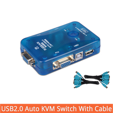 2 Port VGA Auto Switch KVM USB Splitter Stampante Controller Tastiera Mouse Fino a 1920*1440 Spedizione Gratuita With Cable 2024 - buy cheap
