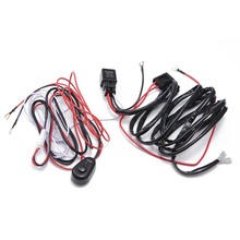 ECAHAYAKU 2 pcs Car 2 meter 210w below Wiring Harness Kit Line 40A 12V Switch Relay Harness For one LED Light 2024 - buy cheap