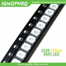 Diodos de luz LED amarillo 100 3528 SMD, 1210 unidades, IGMOPNRQ 2024 - compra barato
