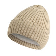 Chapéu de inverno de lã de veludo, chapéu feminino casual acrílico e listras verticais, chapéus masculinos e femininos, gorros macios para homens 2024 - compre barato