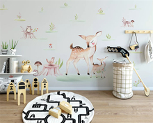 beibehang Custom Modern Wallpaper Animal Elephant Bear Squirrel Penguin Children Room Background papel de parede wall papers 2024 - buy cheap