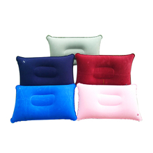 New Double Sided flocking Inflatable Pillow Cushion Pad For Camping Travel Hiking Sleep Rest 5 Colours 1pcs 2024 - buy cheap